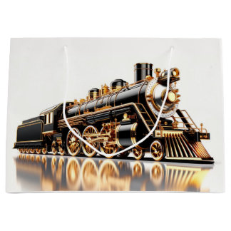 Grande Impresionante bolsa de regalo de tren