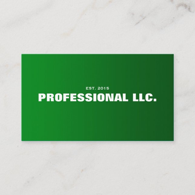 Grande, intrépido, fácil leer la tarjeta de visita (Anverso)