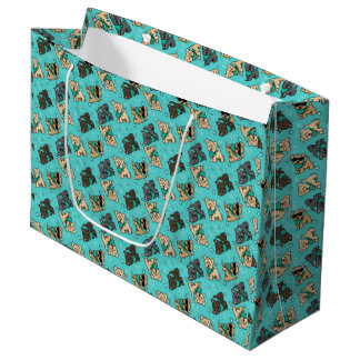 Grande KiniArt Cutieface Cairn Gran Bolsa de Regalo