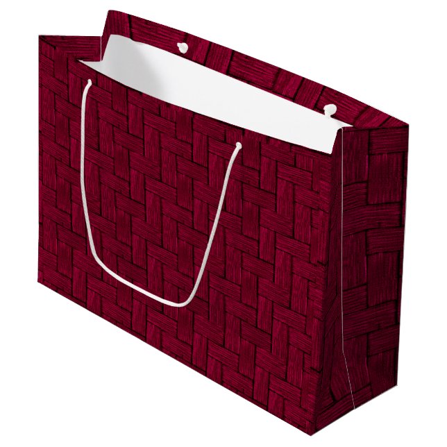 Grande Magenta Lincoln Logs Bolsa de Regalo (Angulo Anverso)