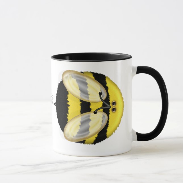 Grande manosee la taza personalizada abeja (Derecha)