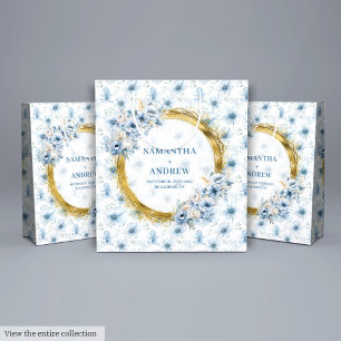 Grande Moda Bolsa de Regalo de Boda Bohemian Light Blue G