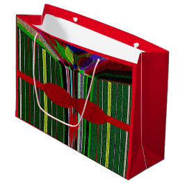 Grande "Navidades en julio" Gran bolsa de regalo brillant