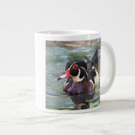 Grande Pato de madera taza de café de 20 onzas