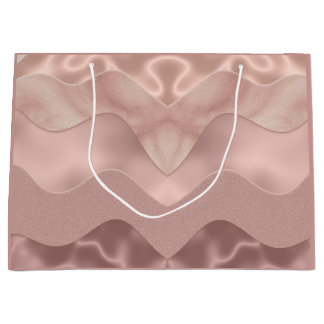 Grande Patrón rosa de la bolsa de regalo