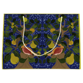 Grande Perdiz en una bolsa de regalo de árbol perecedero