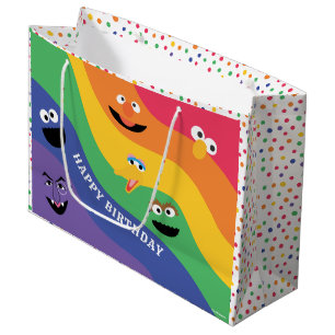 Grande Plaza Sésamo Pals Bolsa de Regalo Arcoiris