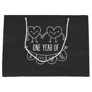 Grande Regalo de primer aniversario para su bolsa de rega