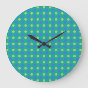 Grande Reloj cuadrado o redondo de pared, lunas azules pu