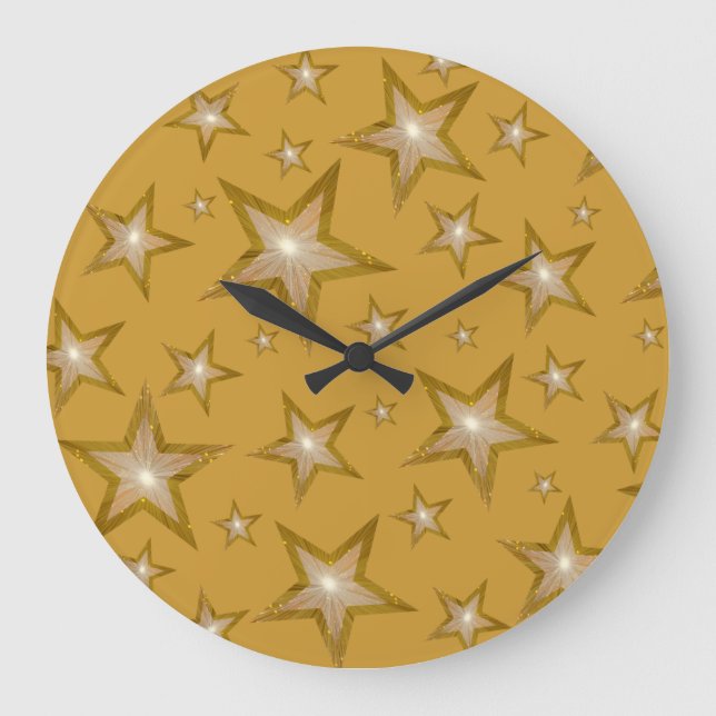 Grande Reloj de las estrellas del "oro" oro redondo (Anverso)