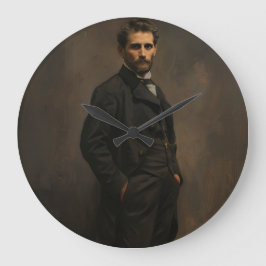 Grande Reloj de pared, 10,75" Acrílico redondo