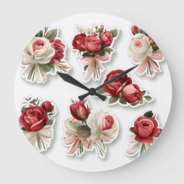 Grande Reloj de pared, 10,75" Acrílico redondo