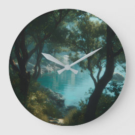 Grande Reloj de pared, 10,75" Acrílico redondo