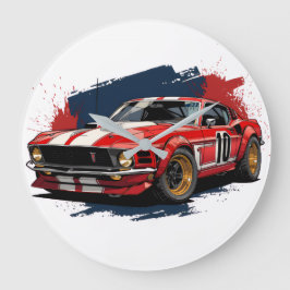 Grande Reloj de pared, 10,75" redondo de acrílico