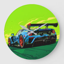 Reloj de pared, redondo acrílico de 10,75" 