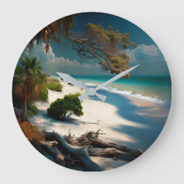 Grande Reloj de pared, redondo acrílico de 10,75"