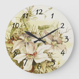 Grande Reloj floral redondo