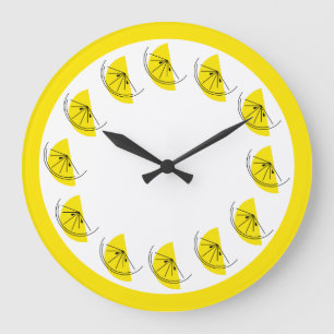 Grande Reloj redondo Citrus Lemon Multi