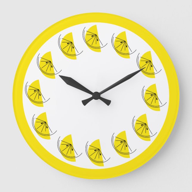 Grande Reloj redondo Citrus Lemon Multi (Anverso)