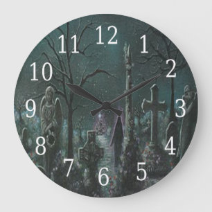 Grande Reloj redondo de cementerio de Phantom