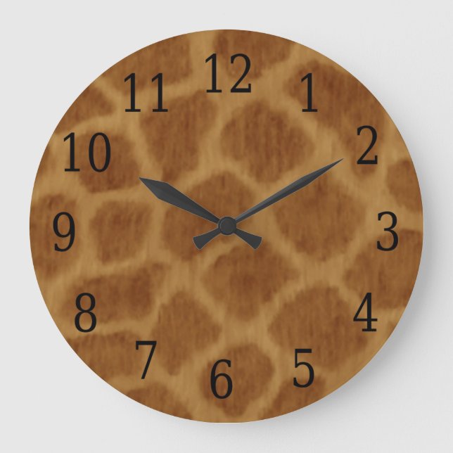 Grande Reloj Redondo de Jirafa (Anverso)