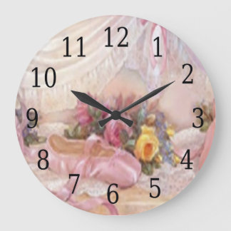 Grande Reloj redondo de la bailarina bonita