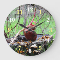 Reloj redondo de pared del árbol de la boquilla