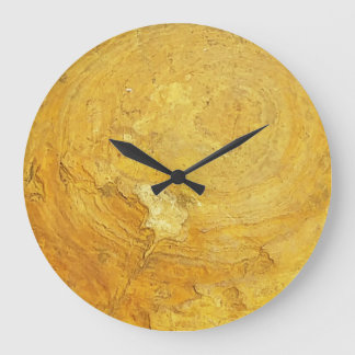 Grande Reloj redondo de piedra rocosa