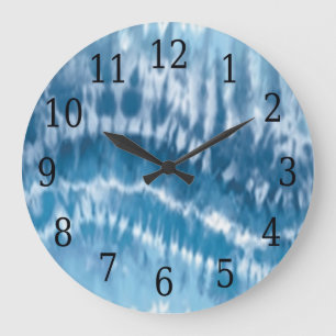 Grande Reloj redondo de tinte azul