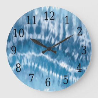 Grande Reloj redondo de tinte azul