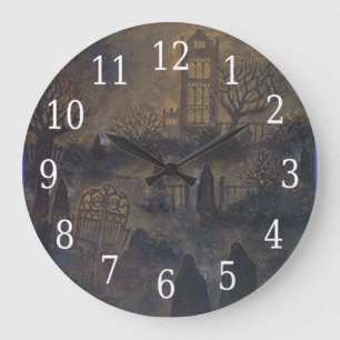 Grande Reloj redondo de zombies
