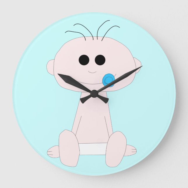 Grande Reloj redondo del bebé (Anverso)