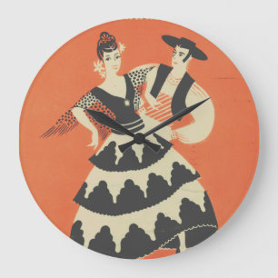 Grande Reloj redondo español vintage