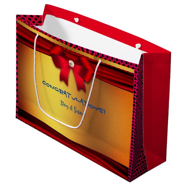 Grande Rojo - Celebración Boda y más - Bolsa de regalo gr (Angulo Anverso)