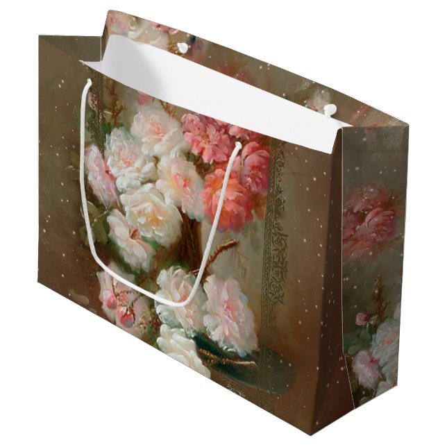 Grande ROSAS - Bolsa de regalo (Angulo Anverso)