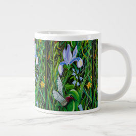 Grande Taza de café Colibrí e Iris