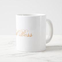 Taza de café de Boss del chica