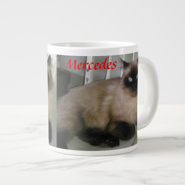 Grande Taza de café del gato de Mercedes (Derecha)