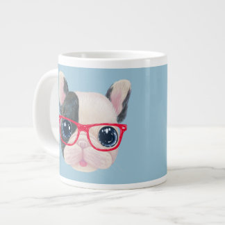 Grande Taza de café enorme del bulldog francés