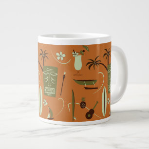 Grande Taza de café hawaiana retra - taza de Hawaii del