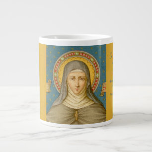 Grande Taza de café XLarge de Sta. Clara de Asís (SAU 027