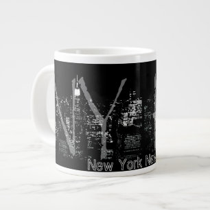 Grande Taza personalizada NYC enorme de la taza de café