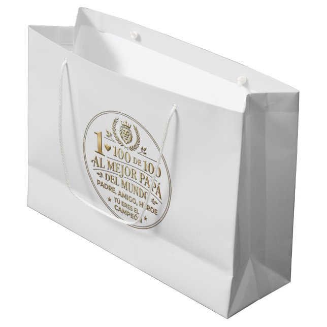 Grande The Best World Dad / Bolsa de regalo (Angulo Anverso)