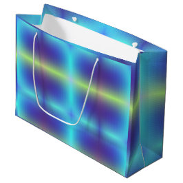 Grande Una vibrante bolsa de regalo con un azul