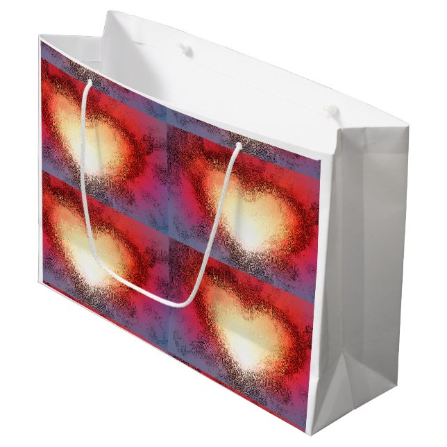 Grande "Veo tu corazón" (grande) bolsa de regalo (Angulo Anverso)