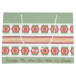 Grande Verde verde azulado con bolsa de regalo acentuada