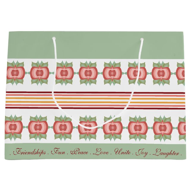 Grande Verde verde azulado con bolsa de regalo acentuada  (Anverso)