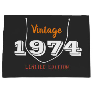 Grande Vintage 1974 Gran Bolsa de Regalo - Límite de cump