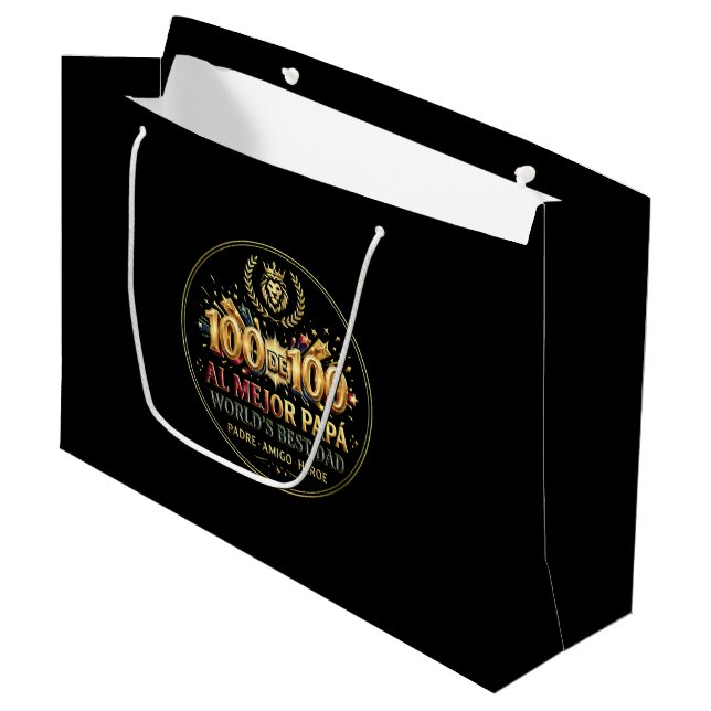 Grande World's Best Dad / Bolsa de regalo (Angulo Anverso)
