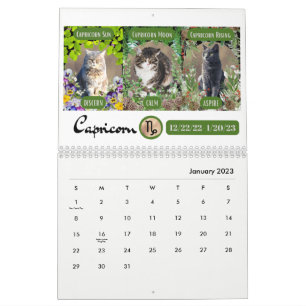 Grandes 3 Rótulos como gatos en el calendario de l